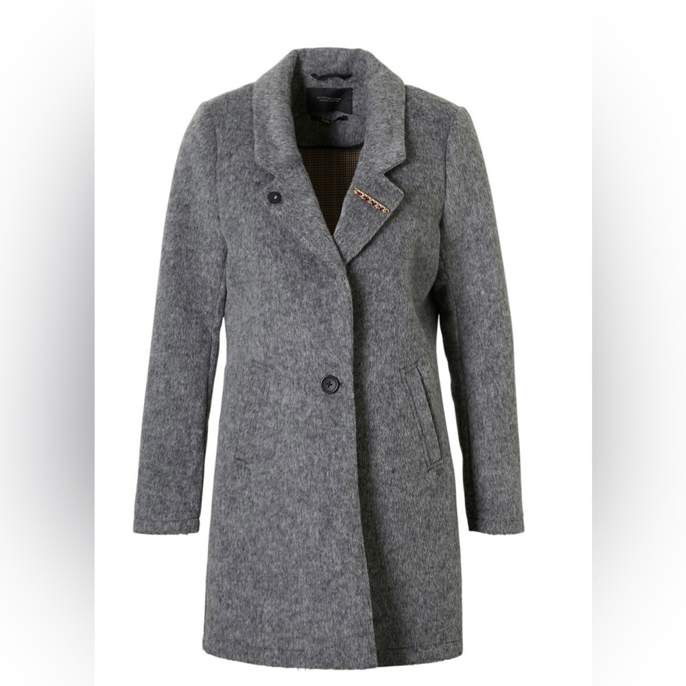 Maison Scotch bonded wool coat